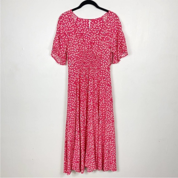 Free People In Full Bloom Floral Midi Dress - Picture 2 of 11